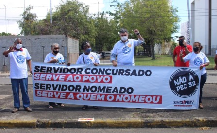 Ato contra a PEC em frente ao TJPE - Novembro 2021
